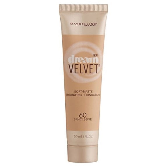 1pc Maybelline Dream Velvet Soft-Matte Hydrating Foundation, Sandy Beige, 1.0oz