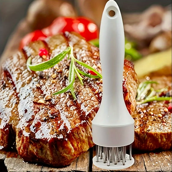 1pc, Meat Piercer, Multicolor Tie Chicken Legs, Chicken Wings ,Tie Meat Device, Jack Loose Meat Needle, Knock Meat Hammer, Kitchen Steak, Barbecue Tie Meat Needle, Meat Intake Needle, Kitchenware