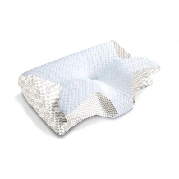 1pc Memory Foam Cervical Pillow, 2 in 1 Ergonomic Contour Orthopedic Pillow for Neck Pain, Contoured Support Pillows,Neck Pillow