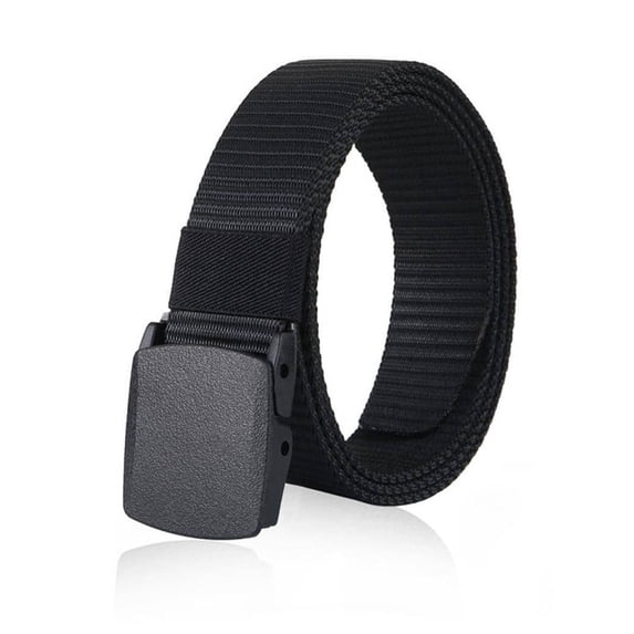 1pc Men 1.5inch Quick Dry Belt Nylon Belt, Adjustable Slide Plastic Buckle Web Canvas Belt For Daily Life