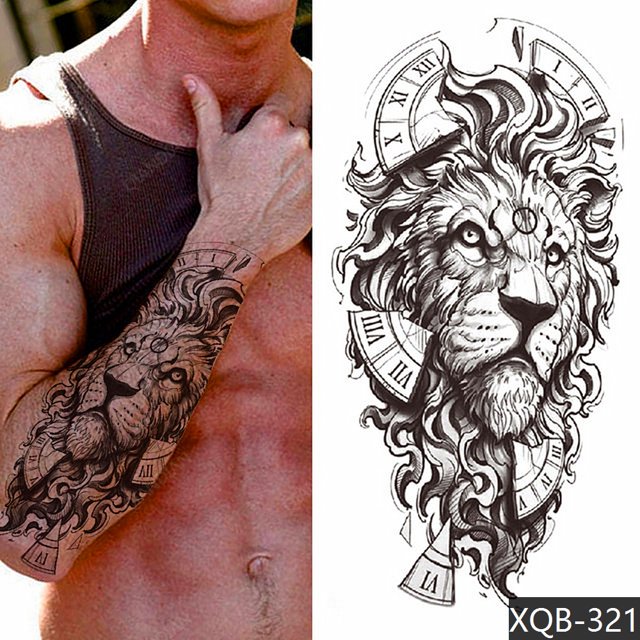 1pc Men Waterproof Temporary Tattoos Stickers Body Hand Wrist Cool