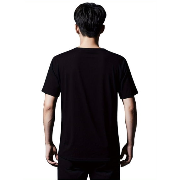 1pc Men's Casual Cotton T-Shirt with Coconut Print, 100% Cotton Knit Fabric, Crew Neck, Short Sleeve, Loose Fit, All-Season Top, Novelty, Personalised, Bottoming Shirt