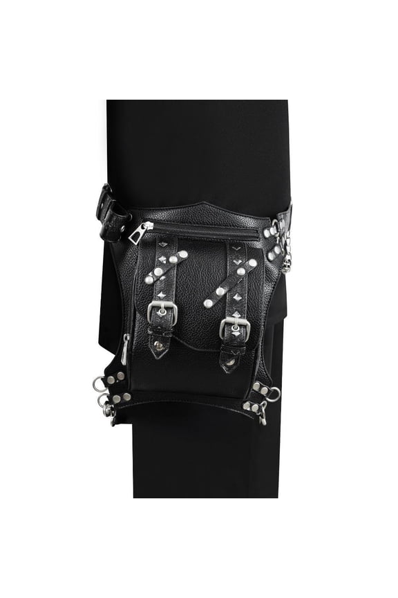 1pc Men's Fashion Chain Waist Bag Retro Punk Style Outdoor Fanny Pack