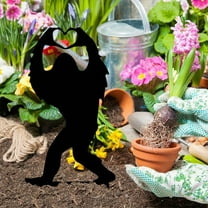 1pc Metal Decorative Garden Stakes Sasquatch Gifts For Men Women, Sasquatch Statue Decorations Outdoor, Patriotic Decor