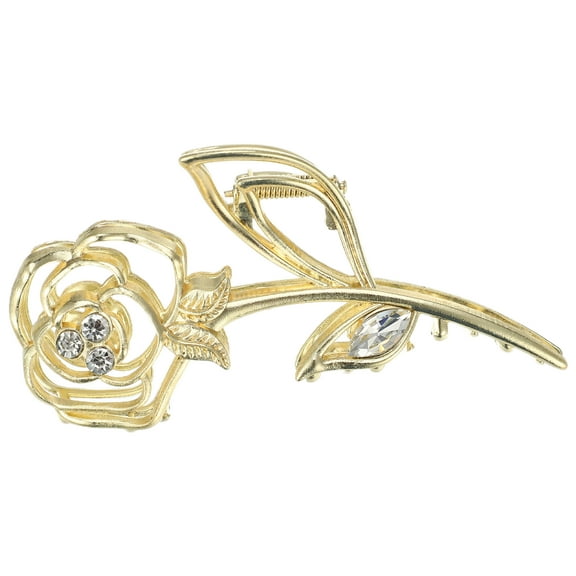 1pc Metal Hair Claws Hair Clips Hair Barrettes for Women Gold Tone 4.45''x2.32''x1.18''