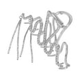 thumbnail image 1 of 1pc Metal Hair Claws Hair Clips Hair Barrettes for Women Silver Tone 4.29''x2.32''x1.02'', 1 of 7