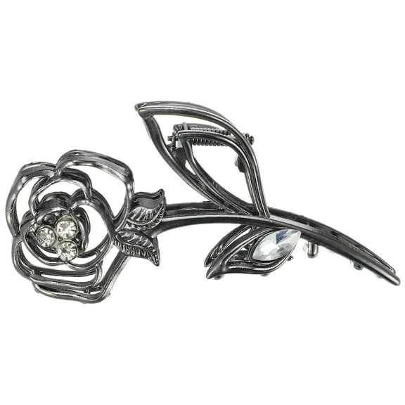 1pc Metal Hair Claws Hair Clips Hair Barrettes for Women Titanium Tone 4.45''x2.32''x1.18''