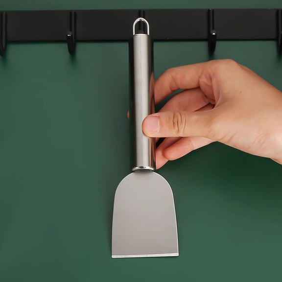 1pc Metal Scraper, Multipurpose Kitchen Cleaning Tool, Stubborn Stain and Frost Removal Shovel