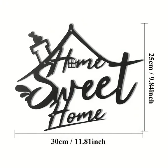 1pc Metal Wall Decor Sign,Door Decoration, Home Sweet Home Sign Wall Decor, House Decoration Wall decor metal wall hanging