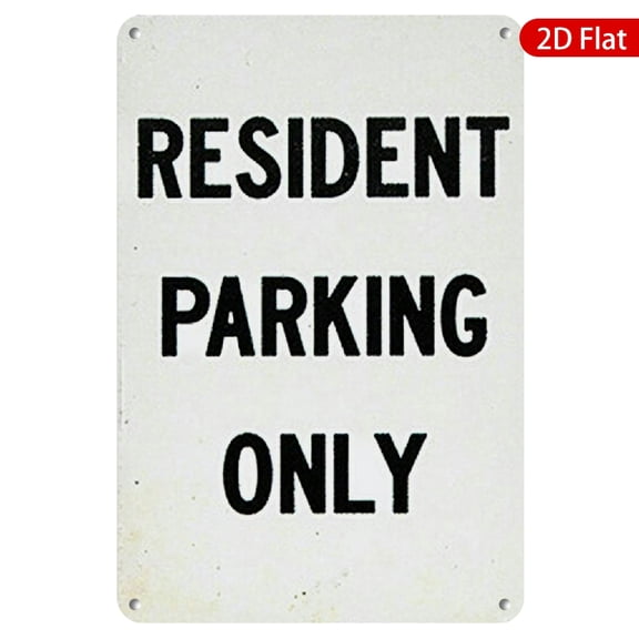 1pc Metal Wall Sign, 8x12 Inches, Durable & Weather-Resistant, Perfect for Indoor or Outdoor Use, Ideal for Apartment Complexes, Homeowners Associations, Parking Areas, Rustic Decor, Easy to Mount