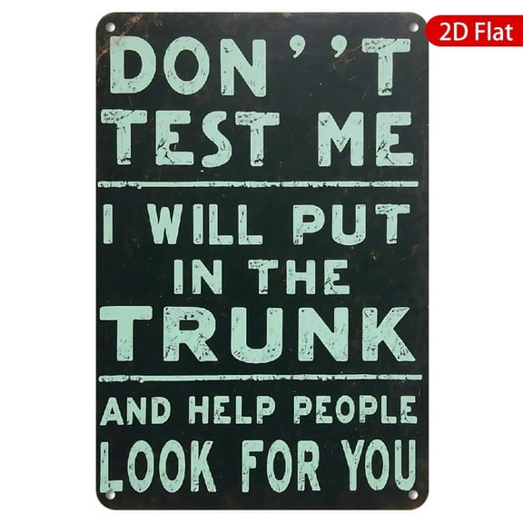 1pc Metal Wall Sign, 8x12 Inches, Durable & Weather-Resistant, Perfect for Indoor or Outdoor Use, Quirky Home Decor, Unique Gift Idea, Rustic Vintage Style, Funny Saying for Garage, Bar, Cafe