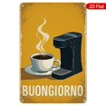 thumbnail image 1 of 1pc Metal Wall Sign, 8x12 Inches, Featuring a Retro Coffee Maker and Cup Design, Rustproof & UV Protected, Perfect for Kitchen, Cafe, Coffee Shop Decor, Unique Gift for Coffee Lovers, 1 of 7