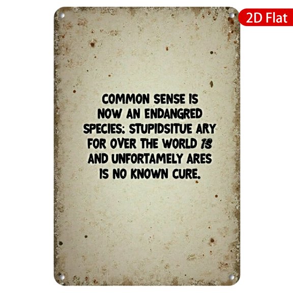 1pc Metal Wall Sign, 8x12 Inches, Humorous Quote Design, Rustproof & Fade Resistant, Perfect for Home, Office, Cafe, Bar, or Inspirational Decor, Ideal Gift for Friends and Family