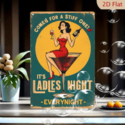 Poster Vintage in Metallo 20x30 cm, Decorazione Murale Pin