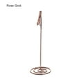 thumbnail image 1 of 1pc Metallic Paper Clamp Desktop Decoration Rose Gold Place Card Photos Clips Clamps Stand Table Numbers Holder ROSE GOLD, 1 of 8