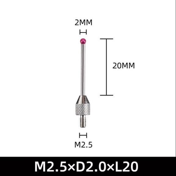 1pc Micrometer Probe Thread Indicator Extension Rod Multimeter Test Leads Tungsten Steel Dial Indicator Probe Height Gauge Probe