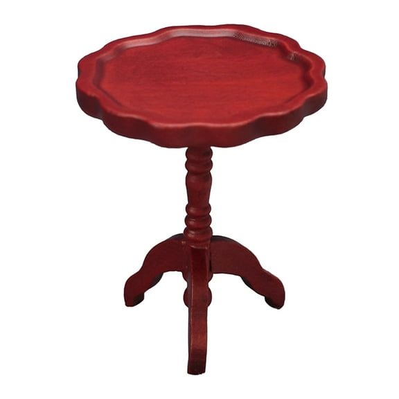 RENACLIPY 1-Pack Small Dark Red Wood Coffee Table for Living Room, Compact and Stylish Furniture