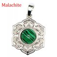 thumbnail image 1 of 1pc Mini Crystal Round Bead Flower Pendant Stone Gemstone Jewelry Healing Reiki, 1 of 6