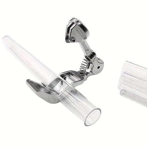 1pc Mini Glass Tube Cutter, Manual Operation, Durable Metal Tool for Cutting Circular Glass Rods, Uncharged Handheld Glass Cutting Tool with Roller Mechanism