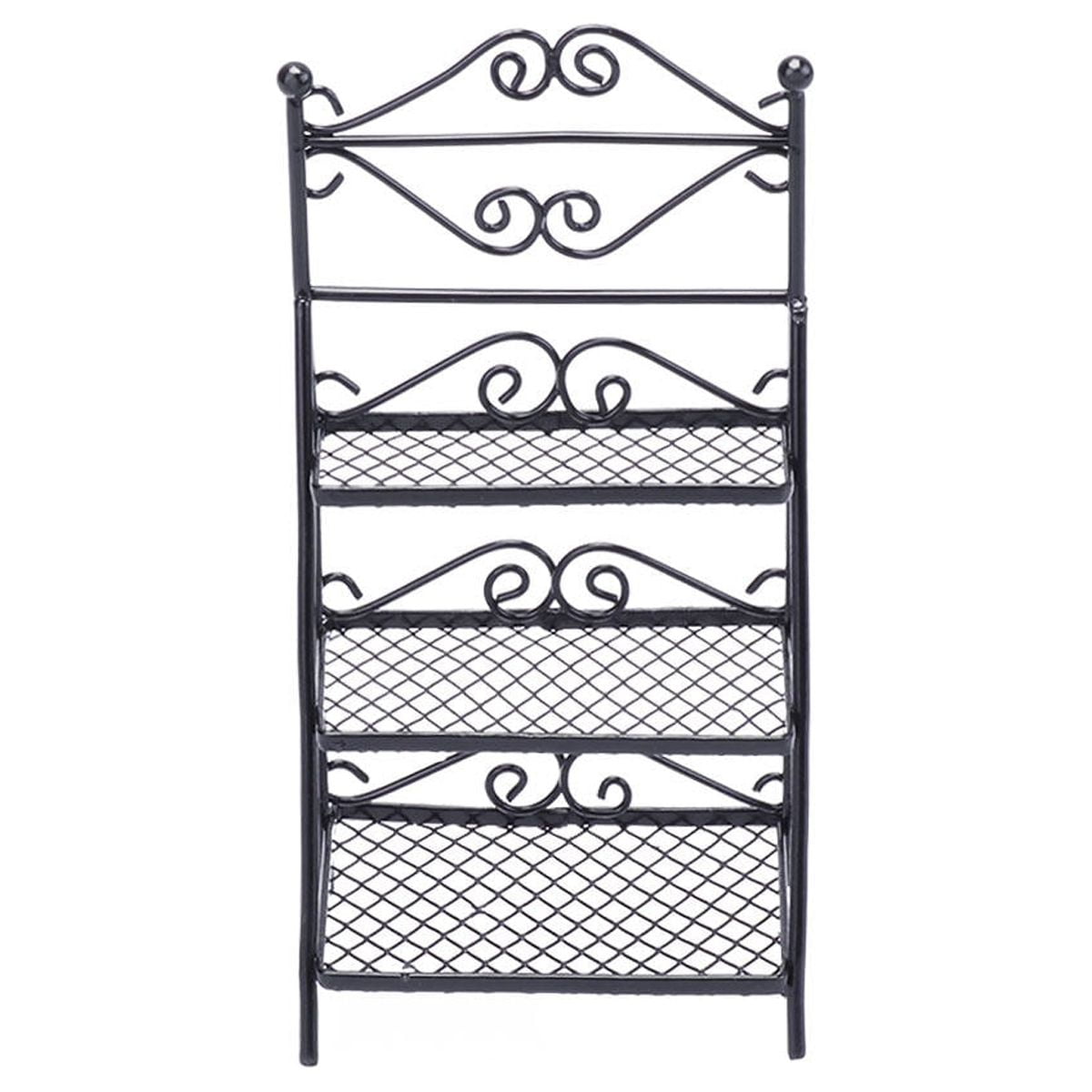 Raindrops Mini House Storage Rack for Decoration Made of Metal Black ...