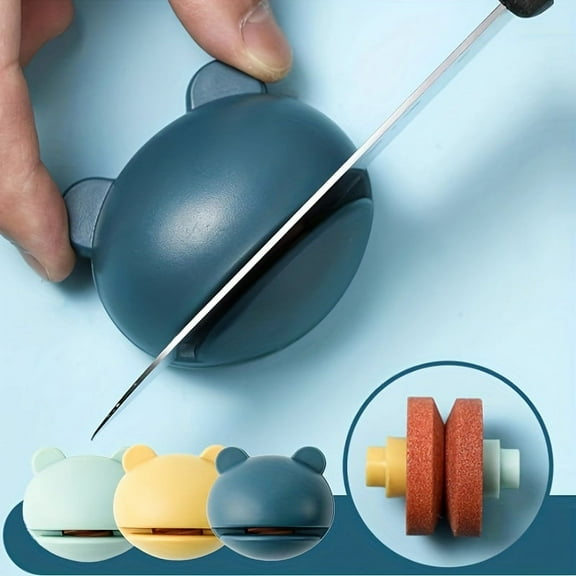 1pc, Mini Knife Sharpener, Cartoon Frog Sharpening Stone, Knife Sharpening Tool, Sharpen And Repair Kitchen Knives, Restore Dull Blades, Kitchen Gadgets, Kitchen Stuff, Kitchen Accessories
