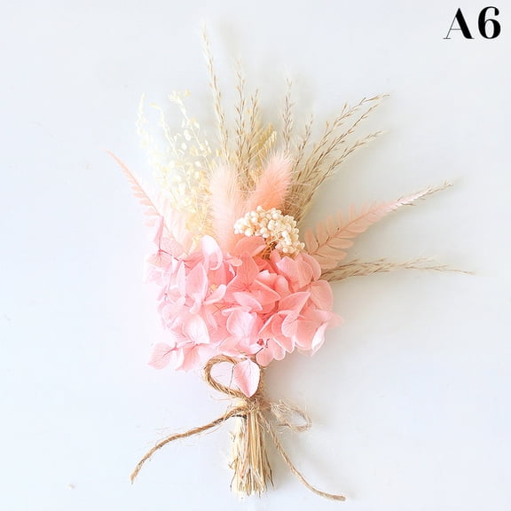 1pc Mini Natural Dry Flowers Bouquet Boutonnieres Groomsmen Buttonholes Bridesma