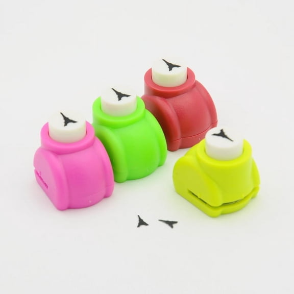 1pc Mini Plastic Craft Punch Sets for Scrapbooking & Paper Crafts Eiffel Tower Random Color 33x26x31mm