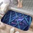 thumbnail image 1 of 1pc Monkey in Cage Absorbent Non-Slip Bathroom Thickened Flannel Rug Decor,Soft,Quick Drying,Suitable For Indoor/outdoor Use,Bathrooms,Bedrooms,Kitchens,Terrace,Laundry Rooms,16"x24", 1 of 9