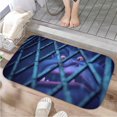thumbnail image 1 of 1pc Monkey in Cage Absorbent Non-Slip Bathroom Thickened Flannel Rug Decor,Soft,Quick Drying,Suitable For Indoor/outdoor Use,Bathrooms,Bedrooms,Kitchens,Terrace,Laundry Rooms,16"x24", 1 of 9