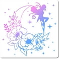 thumbnail image 1 of 1pc Moon Fairy Stencil Reusable Flower Template Large DIY Home Signs Decor Art Crafts, 1 of 9