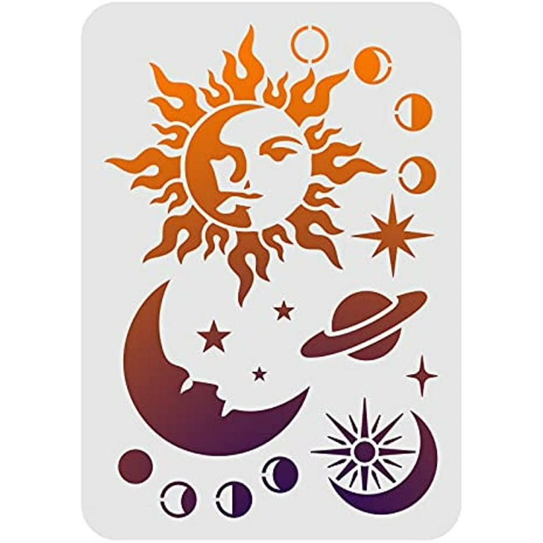 1pc Moon Sun Planet Stencil Decoration Template 29.7x21cm/11.6x8.3 inch Plastic Space Planet Stars Drawing Painting Stencils Rectangle Reusable Stencils - Walmart.com 1pc-moon-sun-planet-stencil-decoration-template-29-7x21cm-11-6x8-3-inch-plastic-space-planet-stars-drawing-painting-stencils-rectangle-reusable-stencils-walmart-com