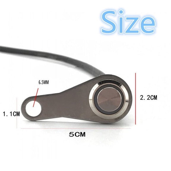 1pc Motorcycle 12V Switch ON+OFF Handlebar LED Push Button Work Light Waterproof