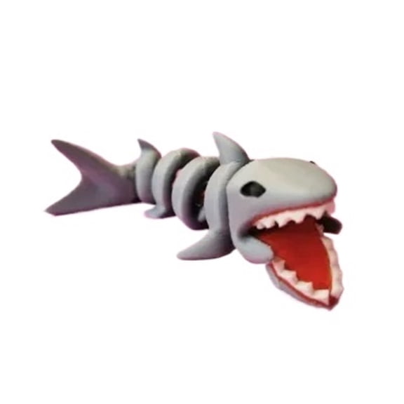 1pc | Movable Shark  | Interactive Figurine | 3D Printed | Display Decoration | Gift Item