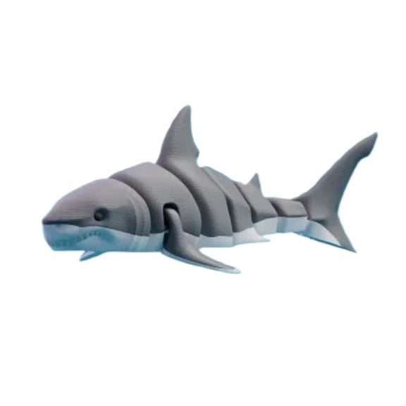 1pc | Movable for Great White Shark | Interactive Figurine | 3D Printed  | Display Decoration