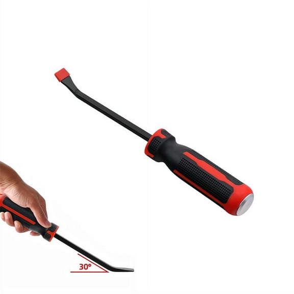 1pc Multi-Size Pry Bar Pry Bar Tool (8", 12", 18") - Impact Resistant, 30° Angle Design
