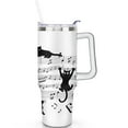 thumbnail image 1 of 1pc Music Teacher 40oz Tumbler with Straw & Handle - Insulated Stainless Steel Cup | Holiday Gift for Man Women (Christmas, Valentine's, Birthday), 1 of 5