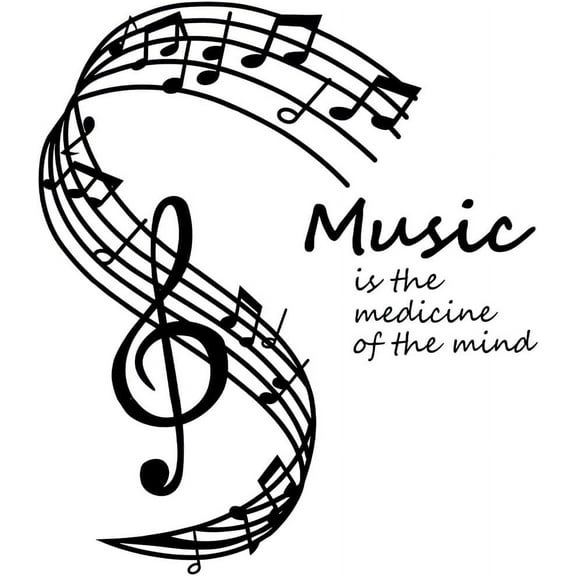 1pc Music Wall Decals Musical Note Wall Stickers Vinyl Music Symbols Wall Art Notes Notation PVC Adhesive Home Mural Decor Gift for DIY Classroom Living Room Music Studio Decoration 19x17Inch