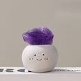 thumbnail image 1 of 1pc Natural Crystal "Dou Ding" Rough Stone Set | 【Clay Base】 Deep Purple Amethyst | 50g Energy Stones, 1 of 8
