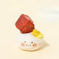 thumbnail image 1 of 1pc Natural Crystal "Dou Ding" Rough Stone Set | 【Clay Base (Ingot Pendant)】 Red Jasper | 50g Energy Stones, 1 of 8