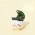 thumbnail image 1 of 1pc Natural Crystal "Dou Ding" Rough Stone Set | 【Moon Shape】 Moss Agate | 50g Energy Stones, 1 of 8