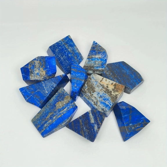 1pc Natural Deep Blue Sagenite Stone|100g Gold-Veined Faceted Raw Crystal|3-6cm Healing Mineral for Meditation