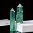 thumbnail image 1 of 1pc  Natural Green Fluorite Crystal Point - Pure Energy Stone for Meditation & Healing - Choose Your Size (0.04g), 1 of 6