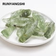 thumbnail image 1 of 1pc Natural Green Quartz Raw Stone - Energy Healing Crystal, Wealth & Abundance Stone, Unpolished Rough Specimens (Sizes 10-20g), 1 of 5
