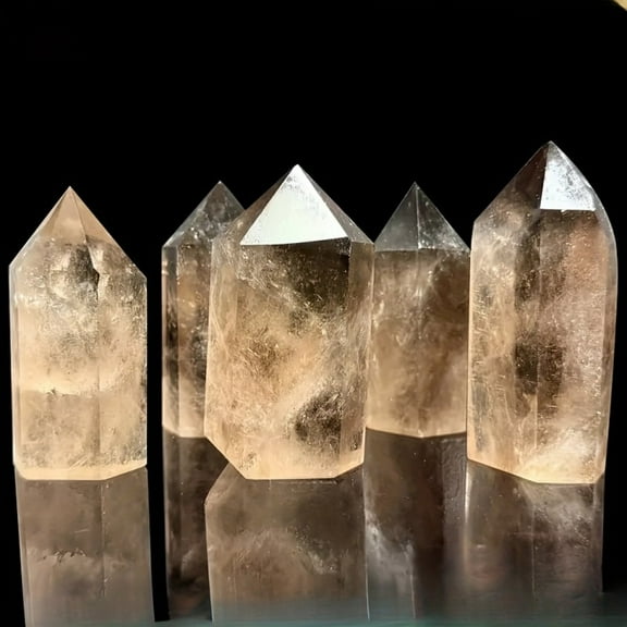 1pc Natural Smoky Quartz Crystal - Hand-Polished Hexahedron (Size: 2.76-3.54 Inches, Approx. 160g)