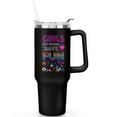 thumbnail image 1 of 1pc Neon 40oz Tumbler with Straw & Handle - Insulated Stainless Steel Cup | Holiday Gift for Man Women (Christmas, Valentine's, Birthday), 1 of 5