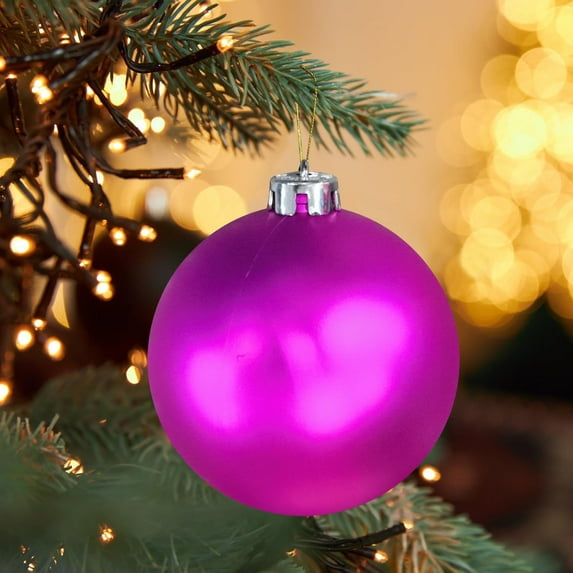 1pc Neon Christmas Ball Ornaments for Tree Large Bright,Christmas Ornaments Shatterproof Hanging Xmas Balls,Glitter Flat Matte Color Xmas Baubles Vintage Xmas Decorations 4.72inch