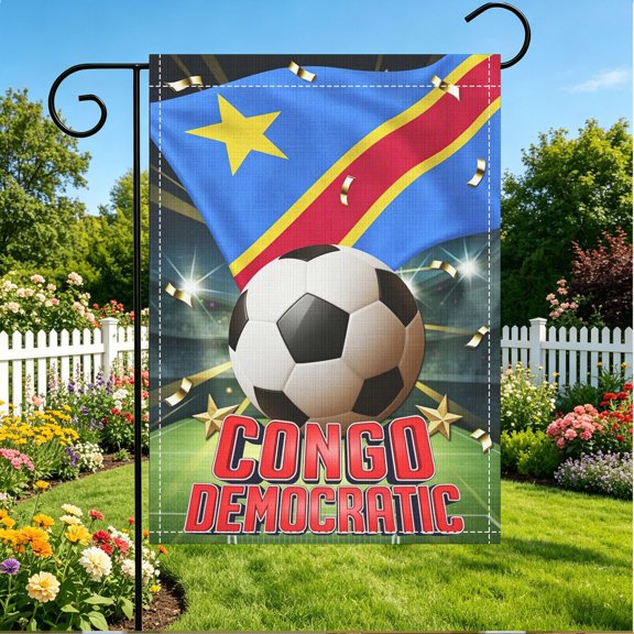 1pc Netherlands Flag Soccer Print Double Sided 2D Garden Flag | Outdoor Yard Patio Decor for Football Game Party | 12x18 Inch | No Flagpole Included | Thanksgiving & Christmas Gifts