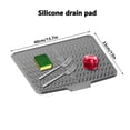 thumbnail image 1 of 1pc New Extra Large Silicone Dish Drying Mat with Drainage - Non-Slip Heat Resistant, Suitable for Tableware, Glassware and Cookware Countertop Protector - Waterproof Kitchen Sink Tray, 1 of 9