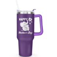 thumbnail image 1 of 1pc New Mom 40oz Tumbler with Straw & Handle - Insulated Stainless Steel Cup | Holiday Gift for Man Women (Christmas, Valentine's, Birthday), 1 of 5
