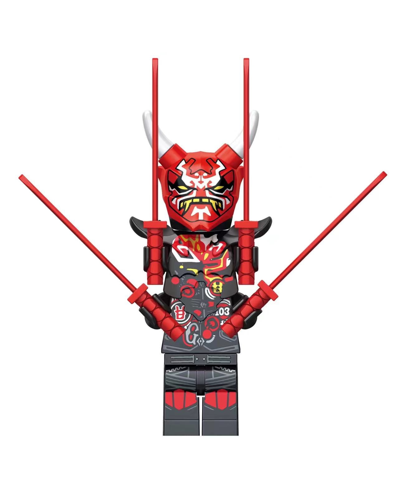 1pc Ninjago Minifigures Building Blocks Toys, 1.77 Inch Ninja Action